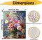 Flowers Paint by Numbers Kit for Adults,Flowers Paint by Number Kits for Beginner Acrylic On Canvas DIY Flower Oil Painting Kit Adults' Paint-by-Number Kits for Gift Home Wall Decor 16x20 Inch